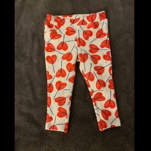 Catimini heart lollipop print leggings- new w tags